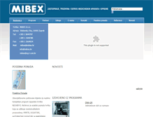 Tablet Screenshot of mibex.hr